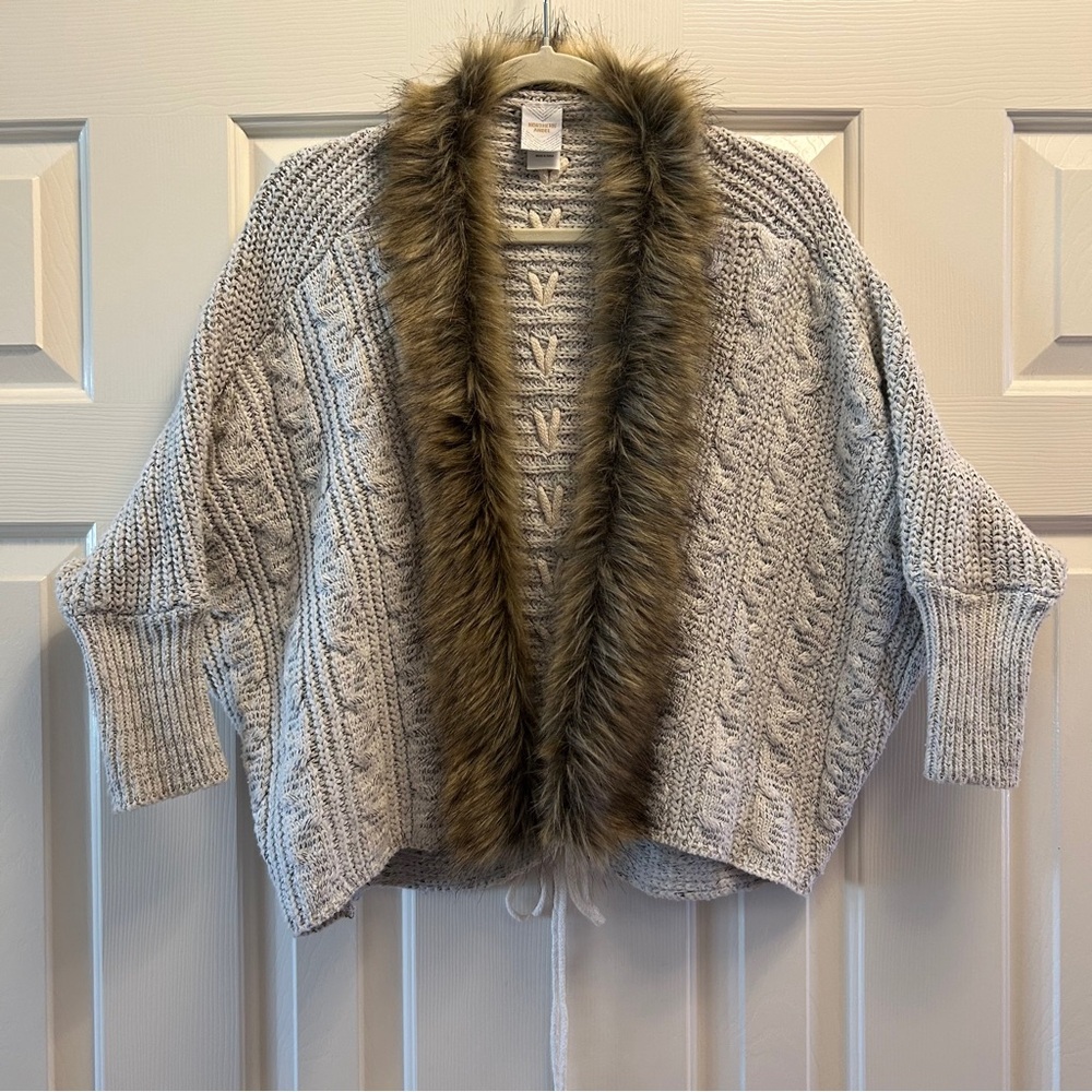 Northern Angel Grey Knit Cardigan Sweater